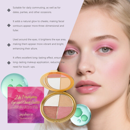 Highlighter, Eyeshadow & Blush Palette