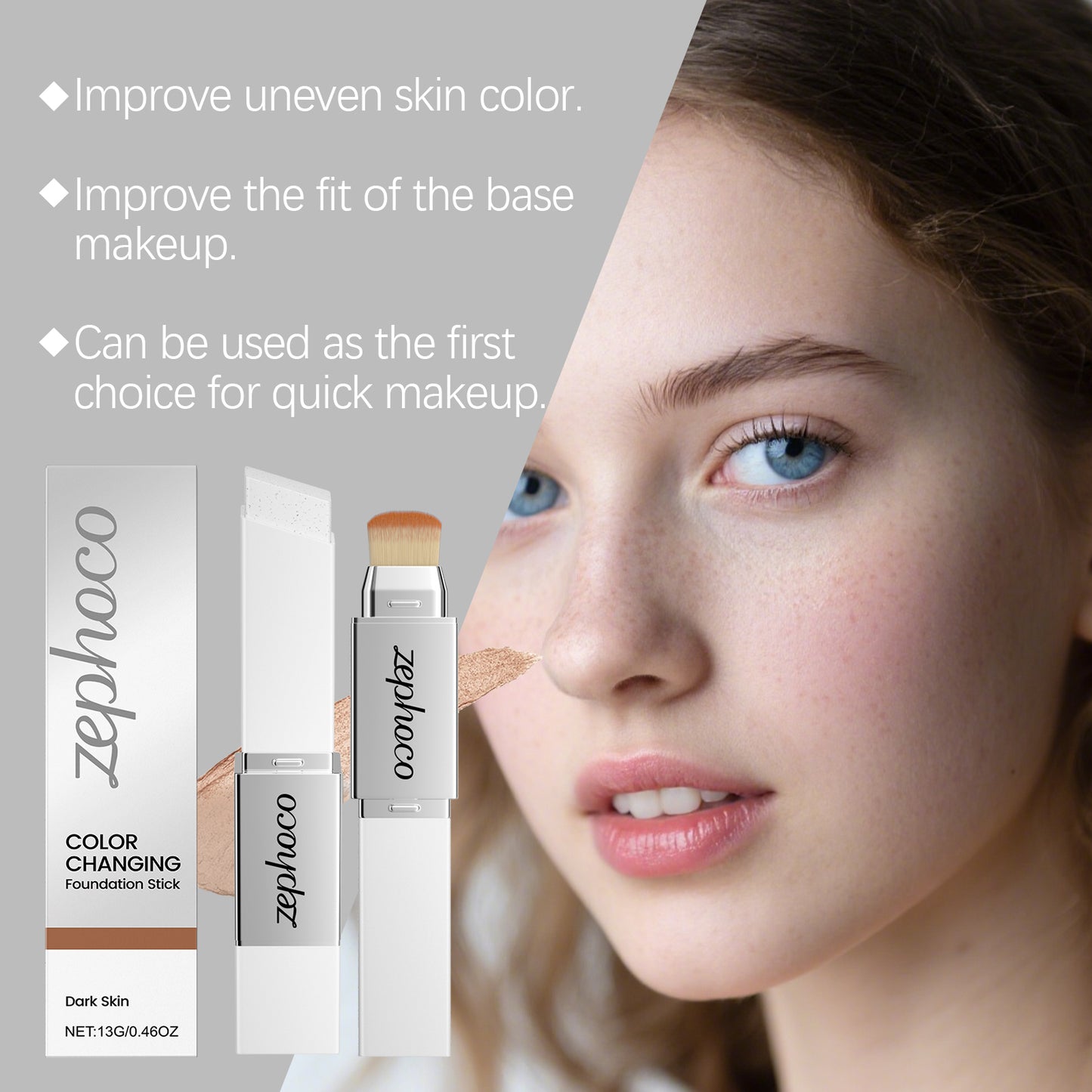 Deep Shade 2-in-1 Color Changing Foundation Stick