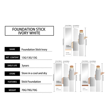Ivory White 2‑in‑1 Color Changing Foundation Stick