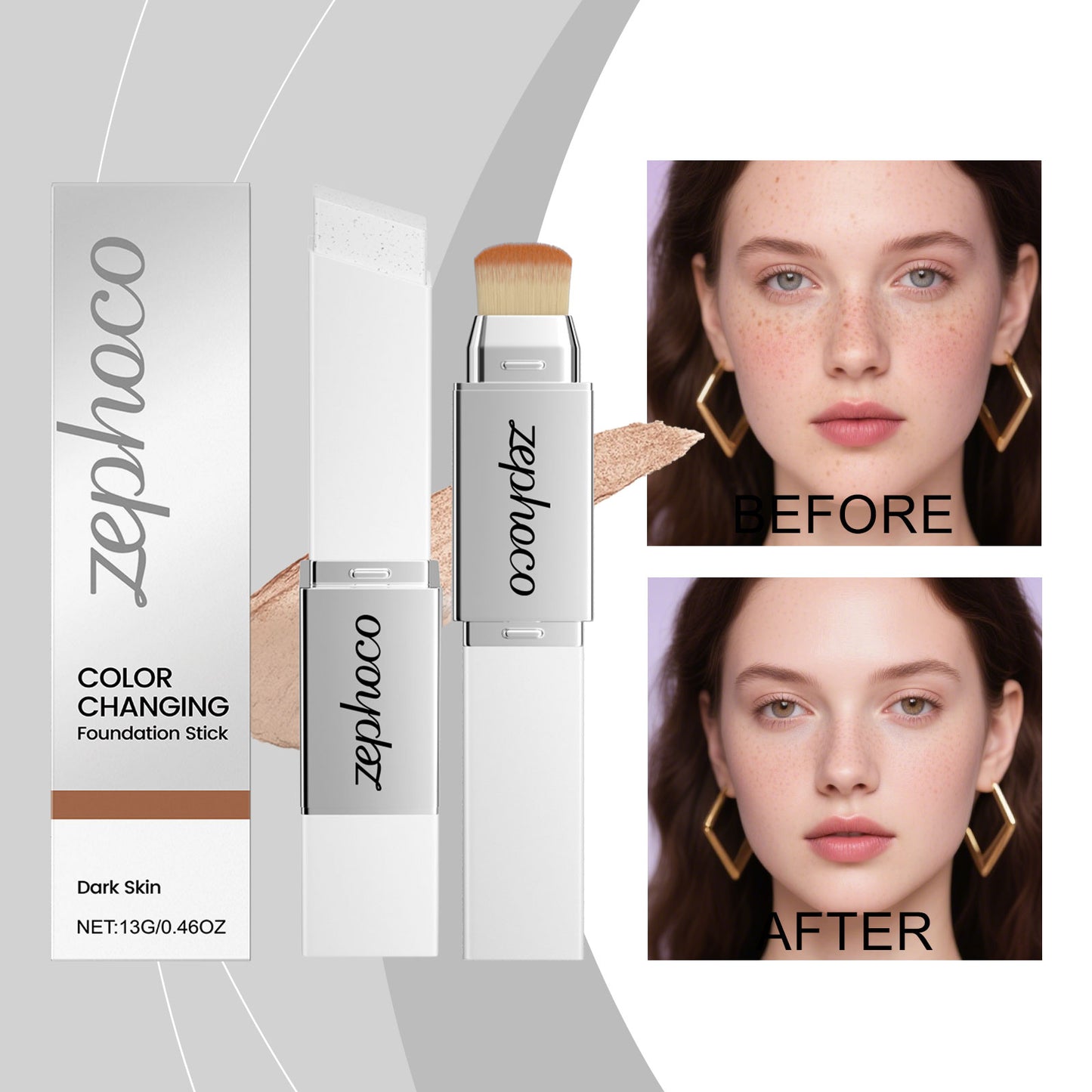 Deep Shade 2-in-1 Color Changing Foundation Stick