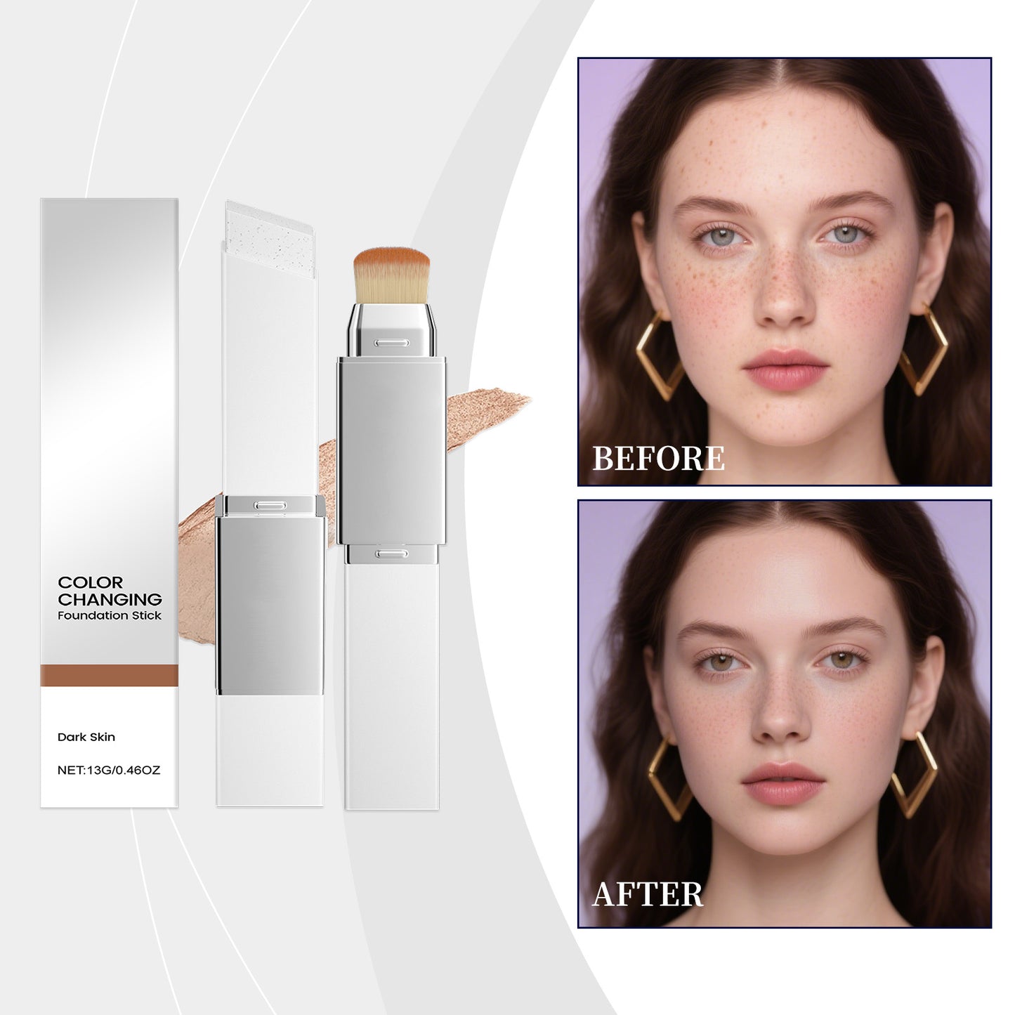 Deep Shade 2-in-1 Color Changing Foundation Stick