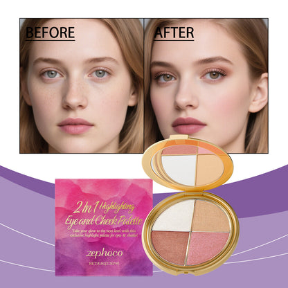 Highlighter, Eyeshadow & Blush Palette