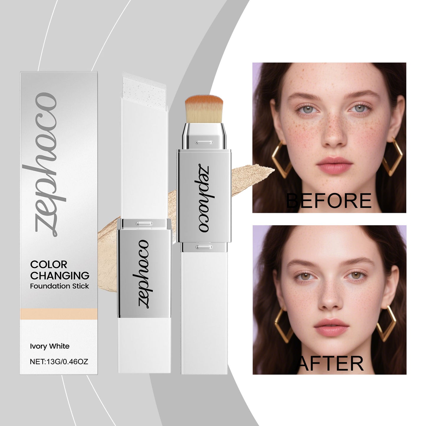 Ivory 2-in-1 Color Changing Foundation Stick