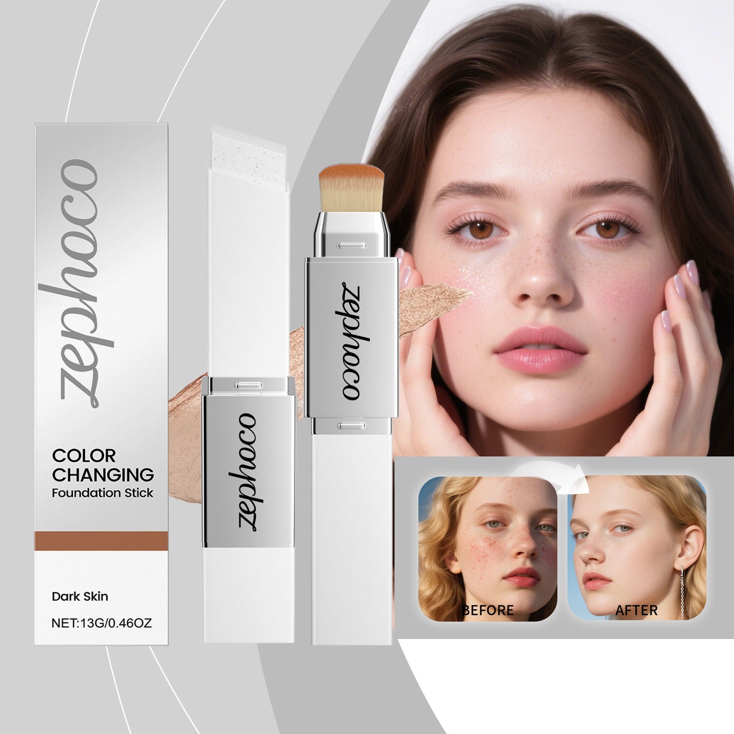 Deep Shade 2-in-1 Color Changing Foundation Stick