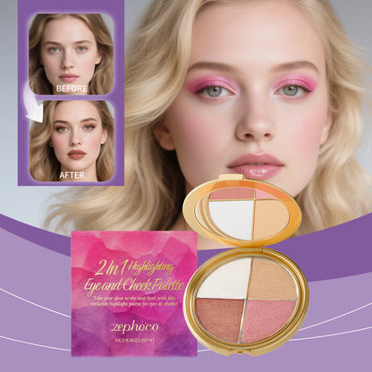 Highlighter, Eyeshadow & Blush Palette