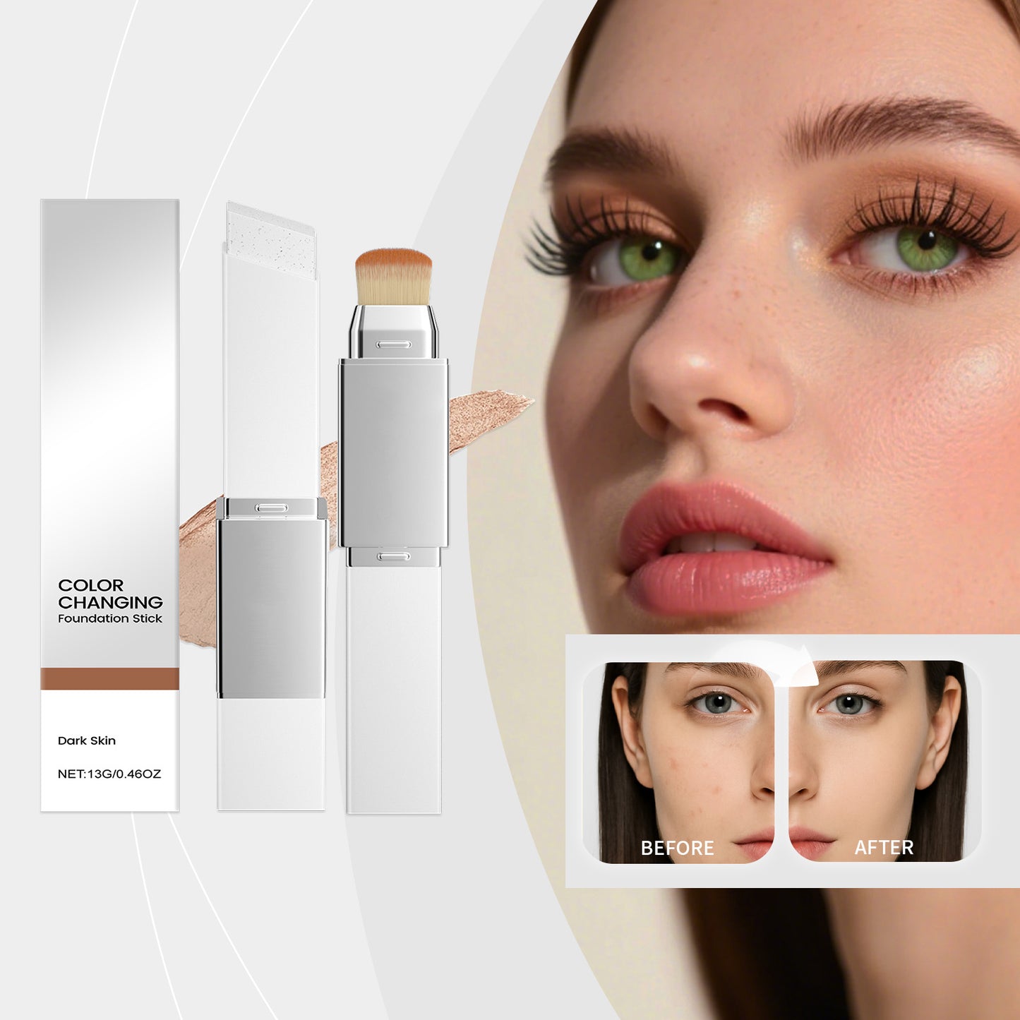 Deep Shade 2-in-1 Color Changing Foundation Stick