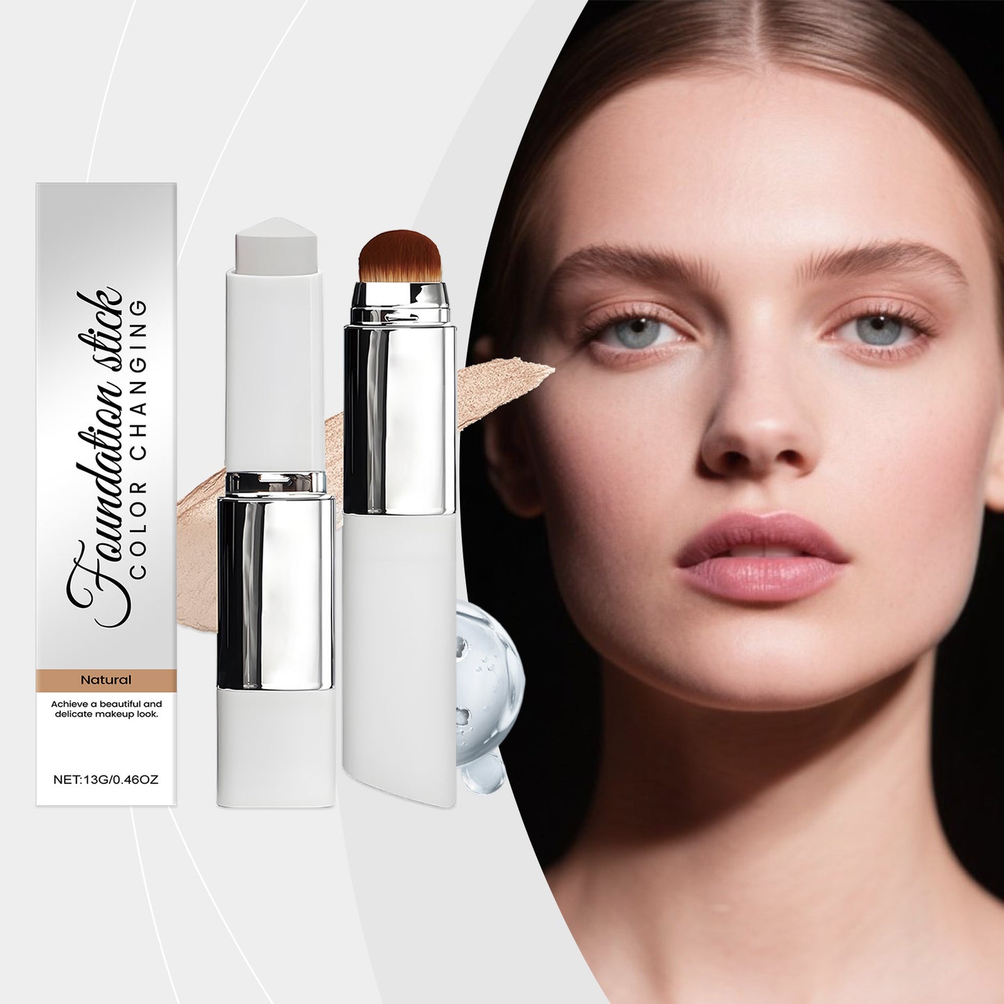 Natural Shade 2-in-1 Color Changing Foundation Stick