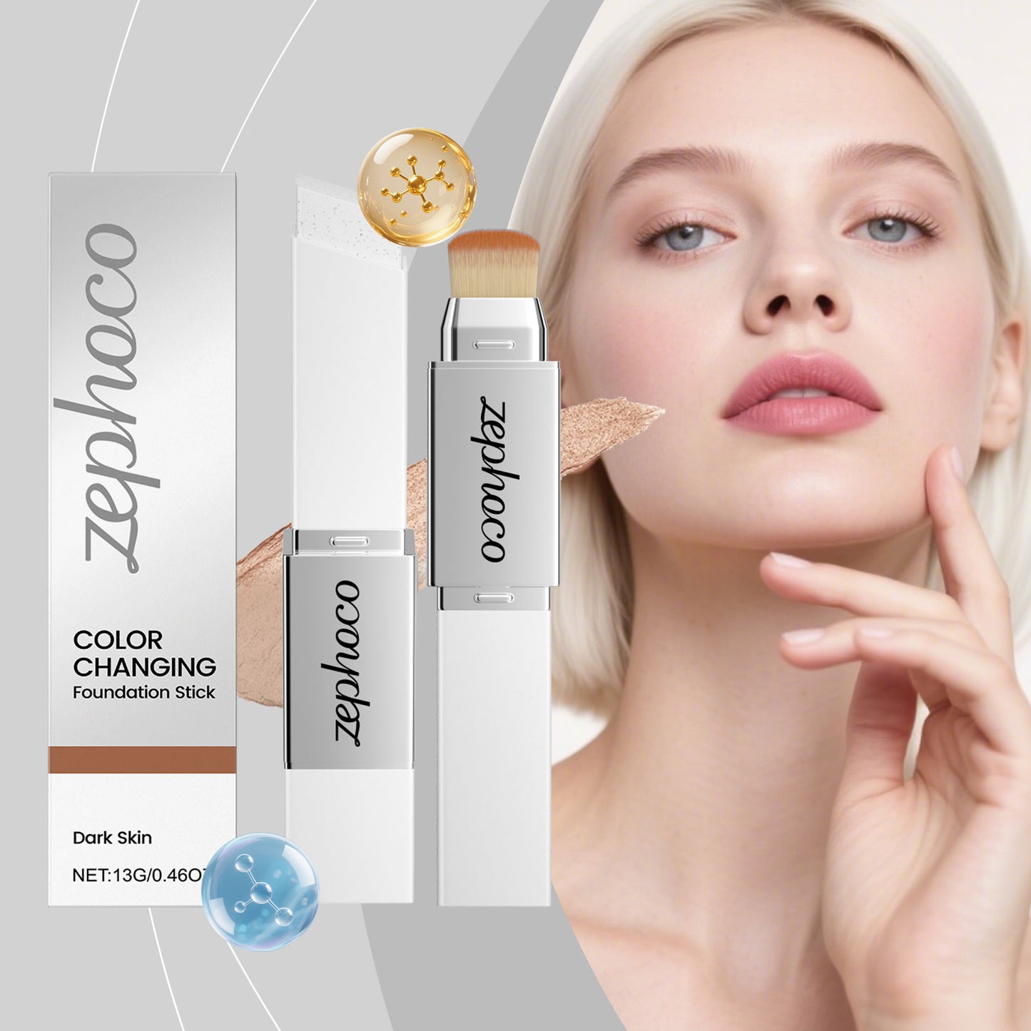 Deep Shade 2-in-1 Color Changing Foundation Stick