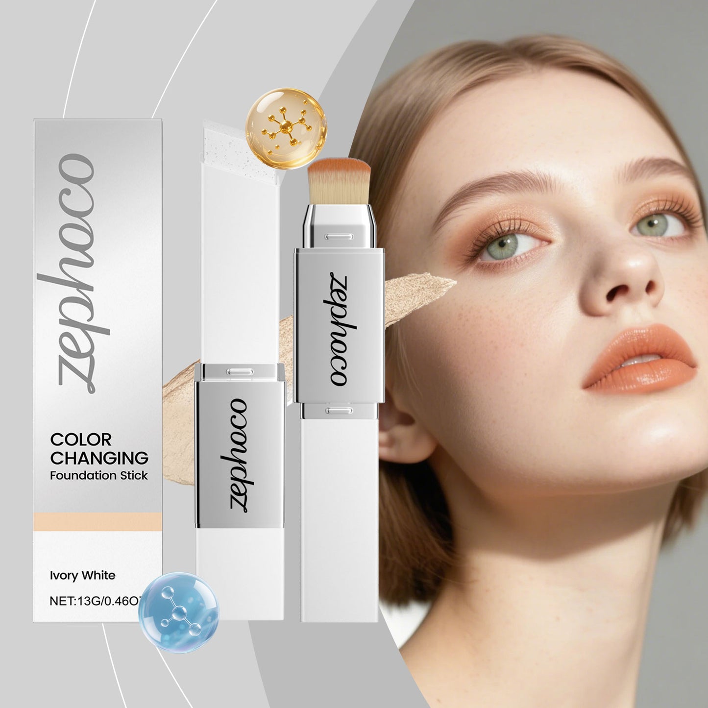 Ivory 2-in-1 Color Changing Foundation Stick