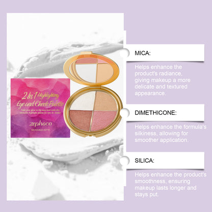 Highlighter, Eyeshadow & Blush Palette