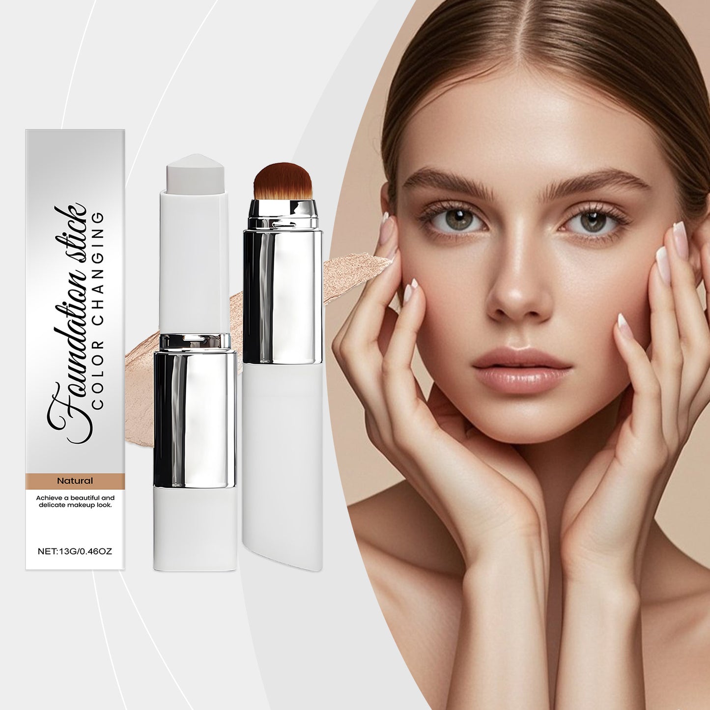 Natural Shade 2-in-1 Color Changing Foundation Stick