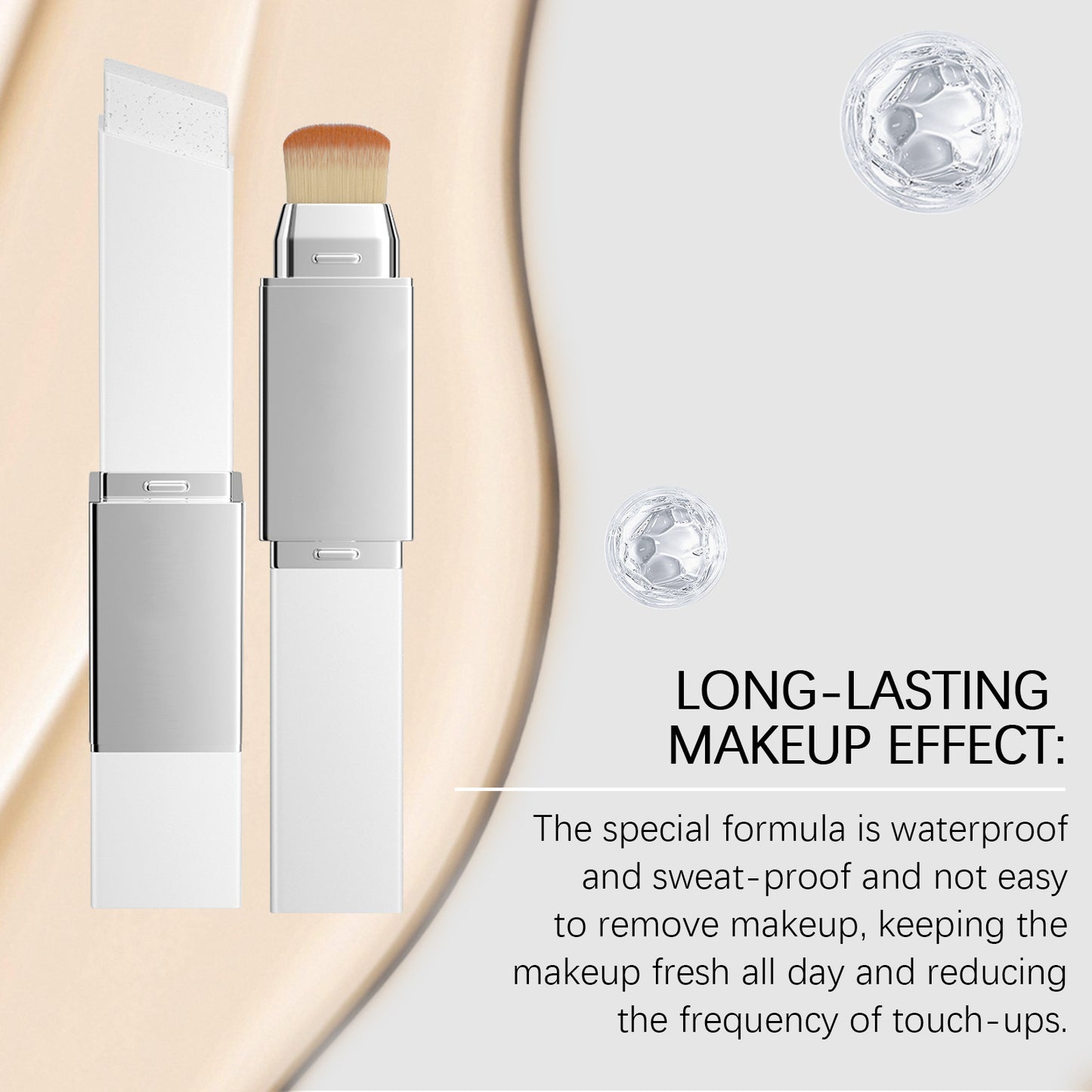 Ivory White 2‑in‑1 Color Changing Foundation Stick