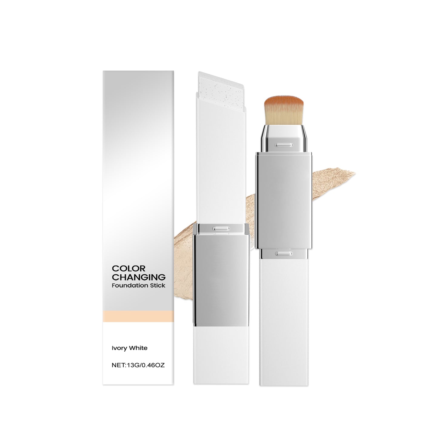 Ivory White 2‑in‑1 Color Changing Foundation Stick