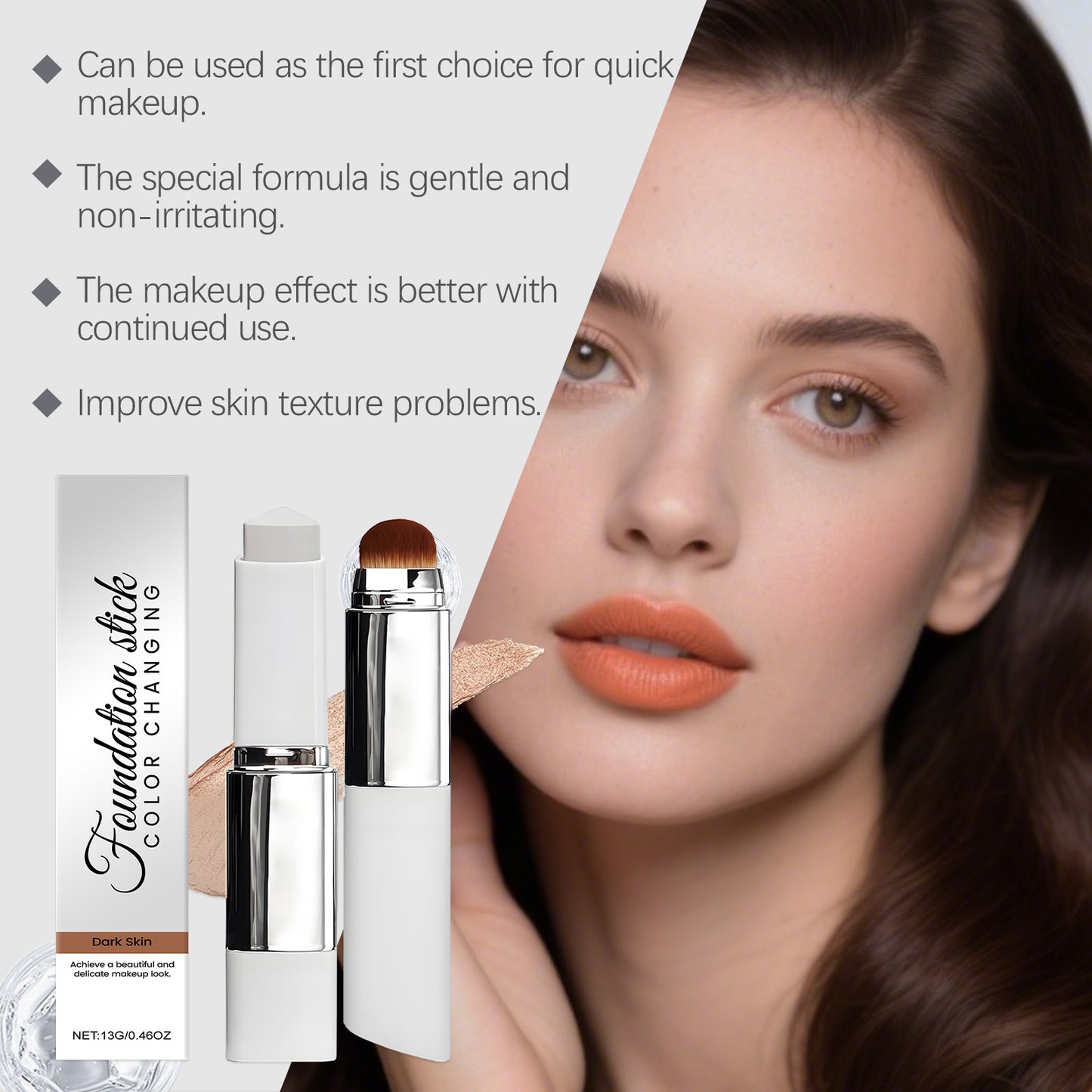Deep Shade 2-in-1 Color Changing Foundation Stick